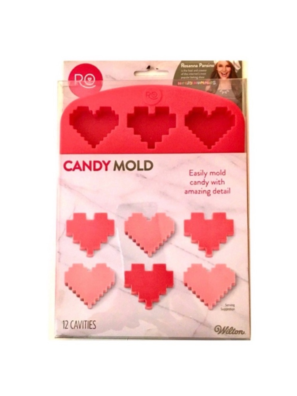 New Wilton Heart Shaped Silicone Candy Mold Tray
